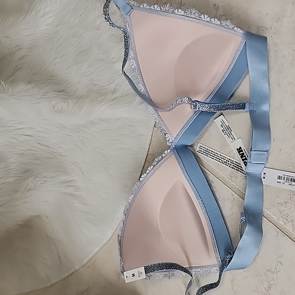 ❄️💙 VICTORIA'S SECRET PINK Wink PUSH-UP Triangle BRALETTE WONDERLAND 💙❄️ - Picture 9 of 11